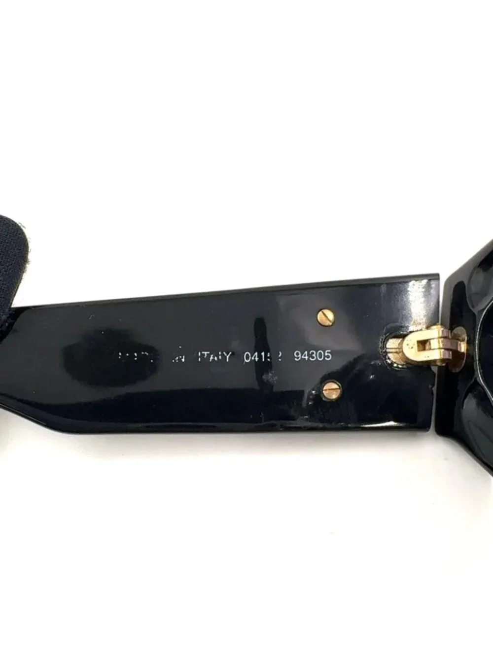 Chanel CC Logo Oval Acetate Gray Black Sunglasses Gold Eyewear